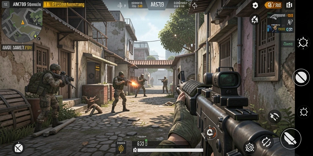 Gameplay mendebarkan di AMS789 menampilkan aksi tembak-menembak yang intens.