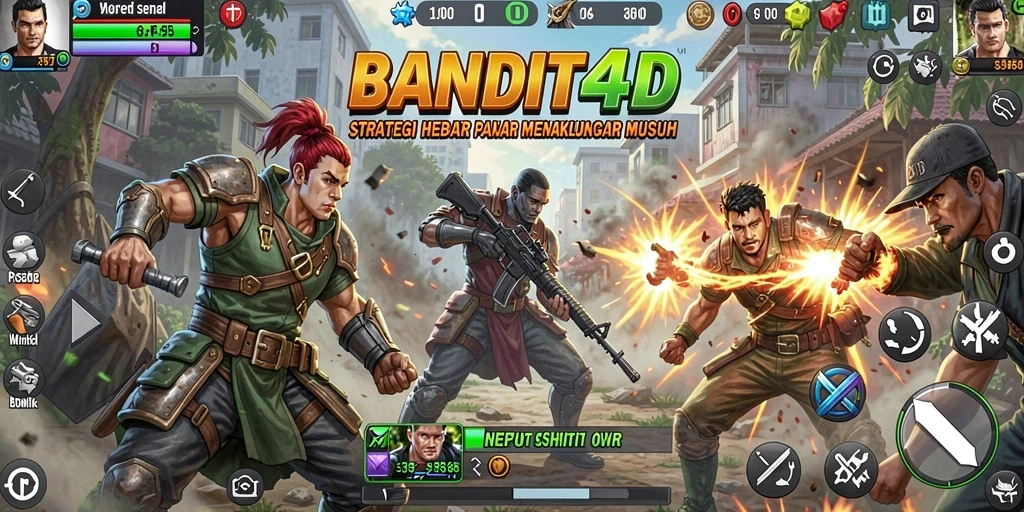 Tangkapan layar BANDIT4D menunjukkan pertempuran strategis yang mendebarkan.