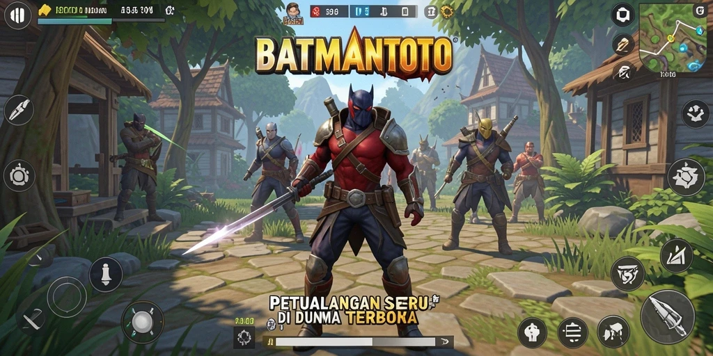Tangkapan layar yang menampilkan eksplorasi bebas di dunia BATMANTOTO.