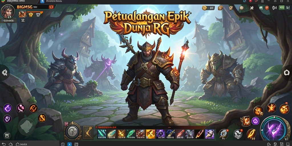 Tampilan utama gameplay <strong>BIGMSG</strong> dengan aksi RPG yang mendebarkan.