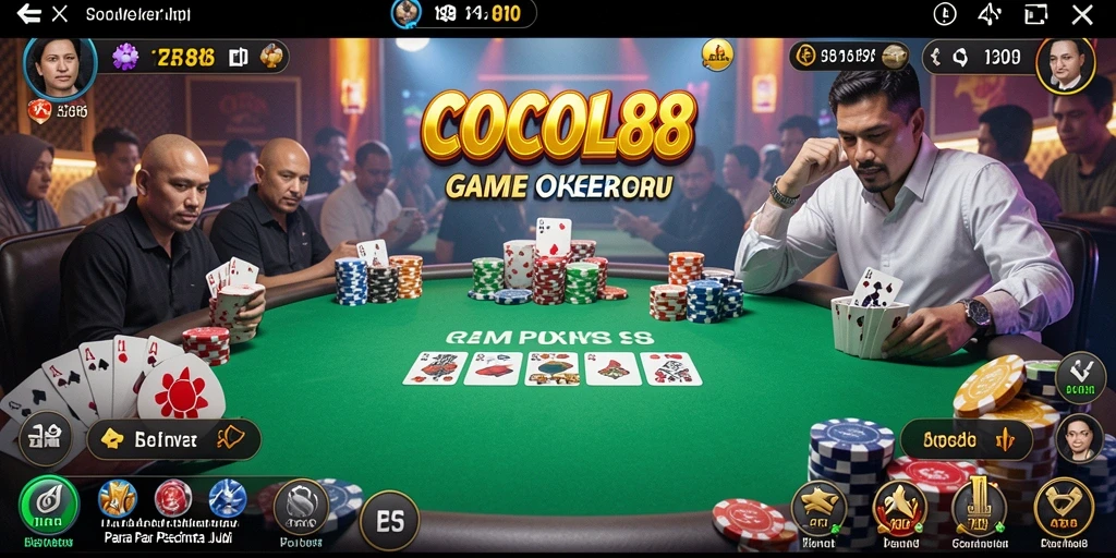 Tampilan gameplay COCOL88 menampilkan keseruan permainan Poker.