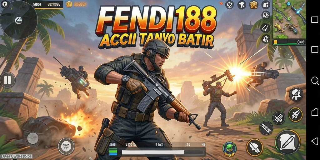Screenshot menunjukkan aksi menegangkan di dalam FENDI188.