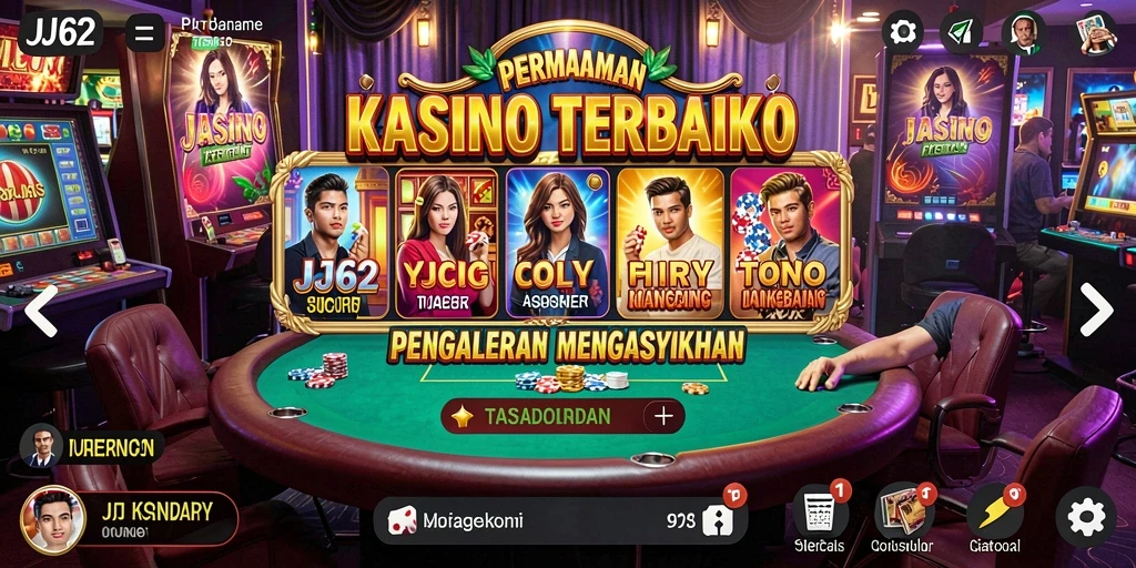 Tampilan menarik dari gameplay Kasino di JJ62.