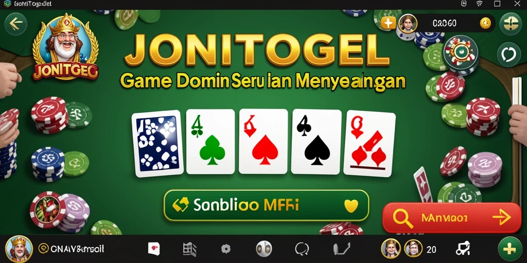 Tangkapan layar JONITOGEL menampilkan aksi seru permainan Domino.