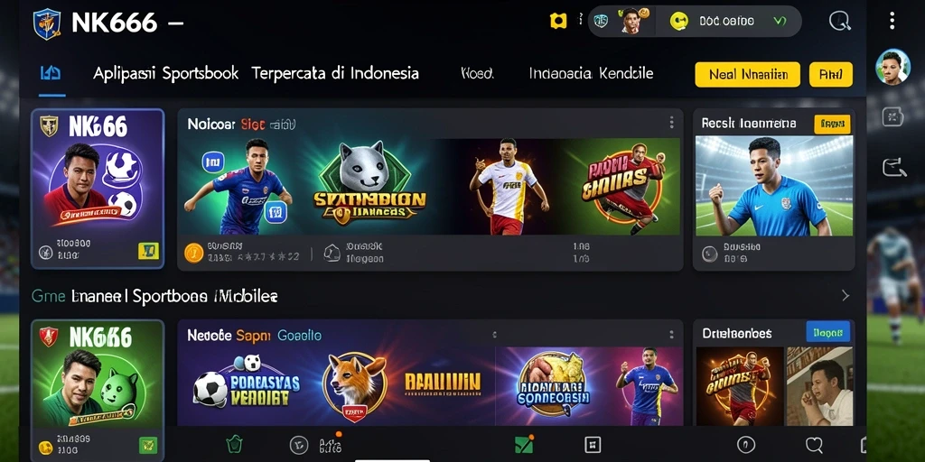Tampilan gameplay NK666 yang menarik dan interaktif dalam Sportsbook.