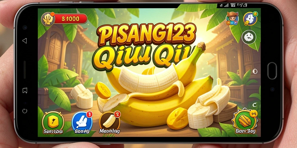 Tampilan utama gameplay PISANG123 dengan keseruan QiuQiu.