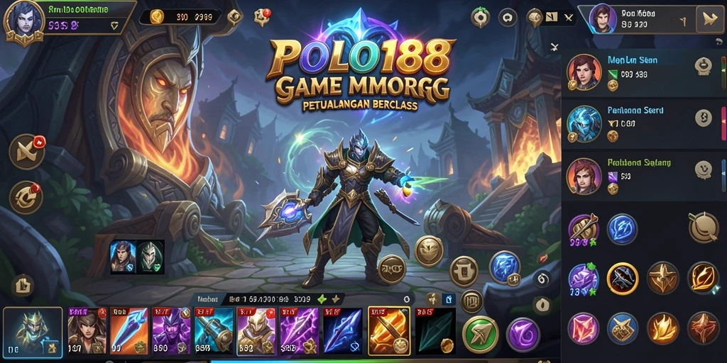 Screenshot gameplay POLO188 menampilkan pertempuran epik antar karakter.