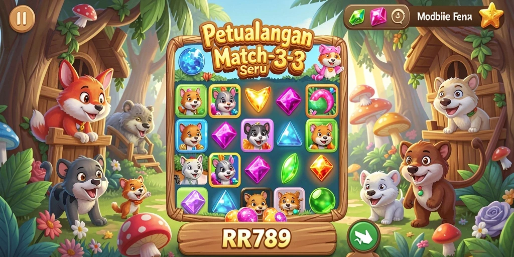 Tampilan gameplay menakjubkan di <strong>RR789</strong> dengan kombinasi permata yang seru.