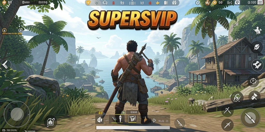 Gameplay seru di dunia terbuka SUPERSVIP yang menantang.